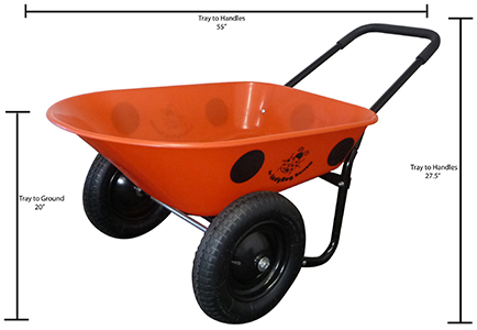 Marathon rover clearance wheelbarrow cart